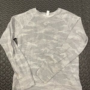 Athleta Kids Gray Camo Sweatshirt